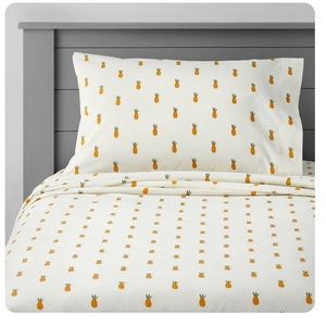 Pineapple Cotton Bed Sheet Set- Full Size